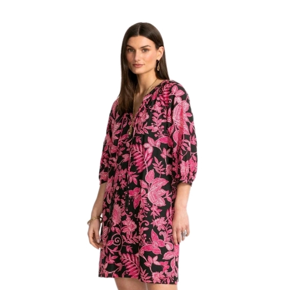 Johnny Was Workshop Alycia Womens Size Small Floral Dress NWT Tassel Dress